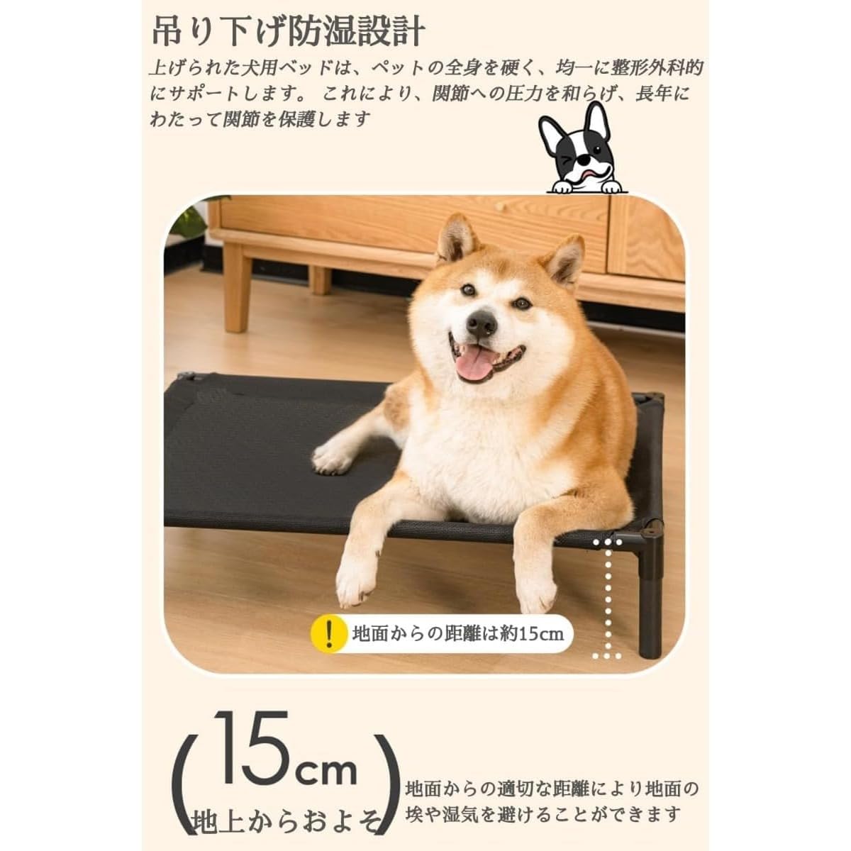 Amazon | BQQB 犬用ベッド 噛んでも破れない 小型犬 耐噛み 破れない